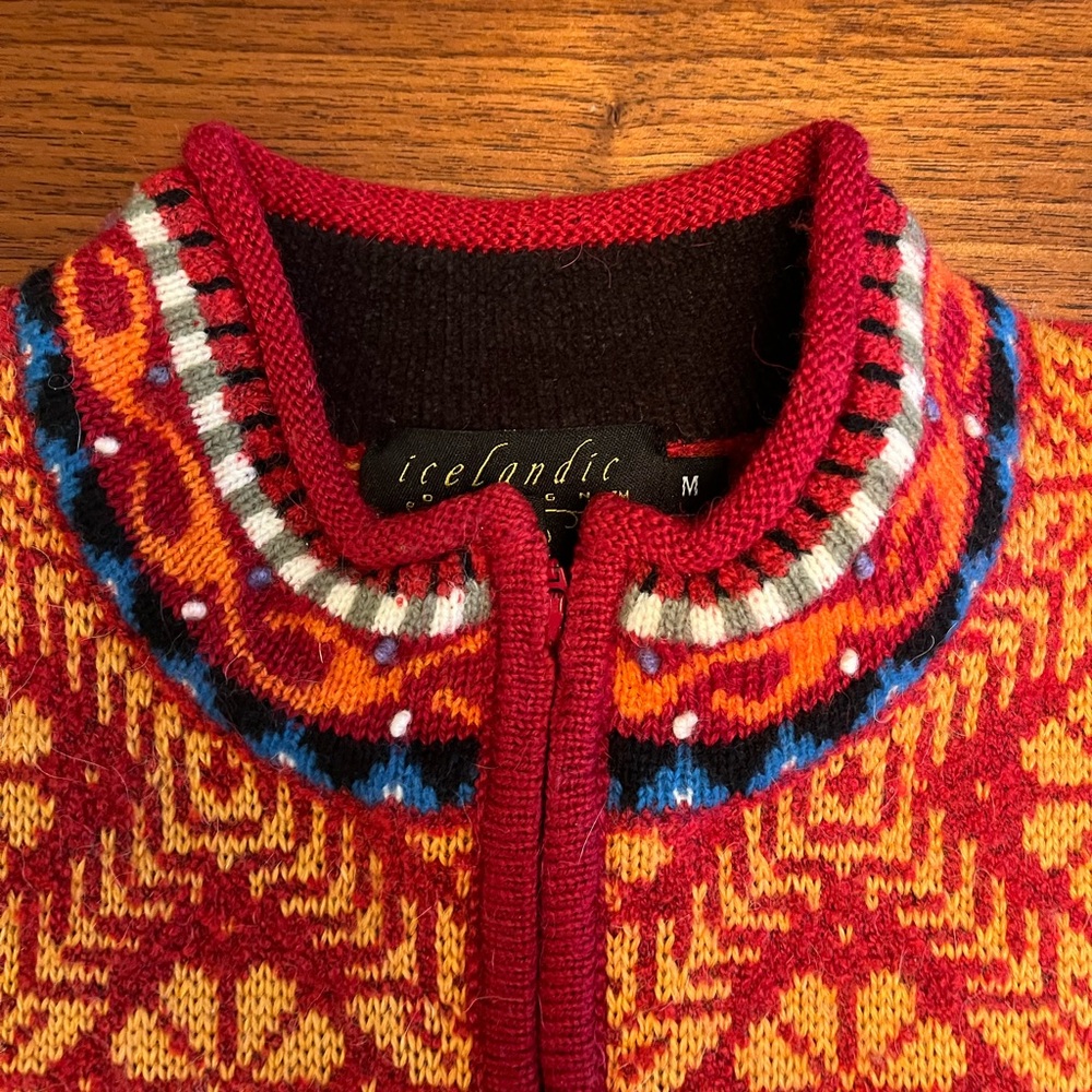 Colorful Geometric Pattern Sweater - Picture 7 of 10